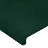 vidaXL Cabeceiras verde-escuro 144x5x78/88 cm veludo