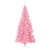 vidaXL &Aacute;rvore de Natal com 300 LEDs com suporte Rosa 240 cm PVC