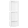 vidaXL Habit&aacute;culo chuveiro c/ 3 compartim. 41x99x9 cm branco brilhante