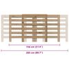 vidaXL Cobertura de radiador derivados de madeira carvalho artisiano
