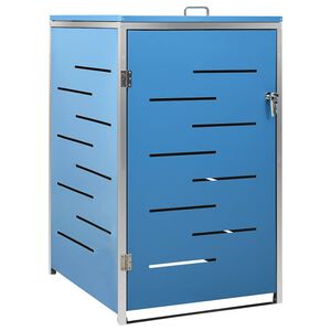 vidaXL Abrigo para caixote do lixo 69x77,5x115 cm a&ccedil;o inoxid&aacute;vel