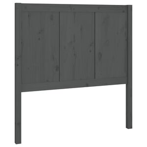 vidaXL Cabeceira de cama 80,5x4x100cm madeira de pinho maci&ccedil;a cinzento