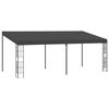 vidaXL Gazebo de montagem na parede 3x6 m tecido antracite