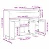 vidaXL Buffet Marrom Cera 104,5 x 34 x 80 cm