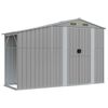 vidaXL Abrigo de jardim 277x93x179 cm a&ccedil;o galvanizado cinzento