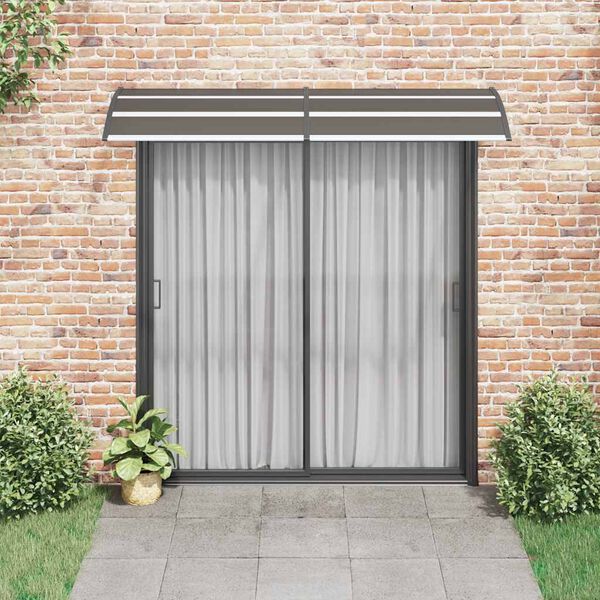 vidaXL Toldo de porta 240x75 cm PC preto
