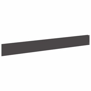 vidaXL Acabamento para Gramado 10 pcs 100 x 12 cm A&ccedil;o Preto