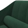 vidaXL Chaise longue com rolo tecido verde-escuro