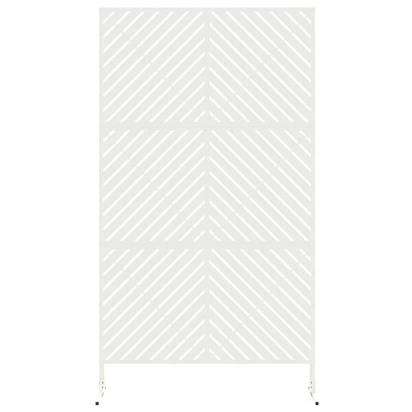 vidaXL Protetor de Privacidade Branco 100 x 50 x 180 cm A&ccedil;o
