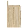 vidaXL Mesa de cabeceira com 2 gavetas 40x33x60 cm carvalho sonoma