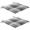 vidaXL Cadeiras de jantar p/ jardim 2 pcs c/ almofadões acácia maciça