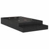 vidaXL Estrado de cama com arruma&ccedil;&atilde;o com gaveta Carvalho Preto 120 cm
