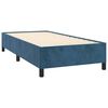 vidaXL Cama com molas/colch&atilde;o 90x200 cm veludo azul-escuro