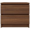 vidaXL Mesa cabeceira 2pcs 50x39x43,5 deriv. madeira carvalho castanho