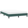 vidaXL Estrutura de cama sem colchão 160x210 cm veludo verde-escuro