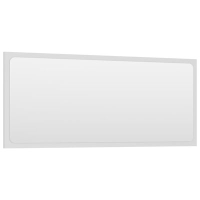 vidaXL Espelho de casa de banho 90x1,5x37 cm contraplacado branco