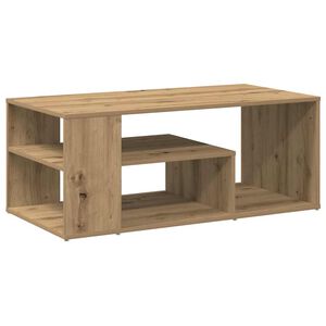 vidaXL Mesa de centro em carvalho artesanal 100x50x40 cm
