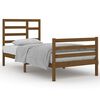 vidaXL Estrutura de cama 90x200 cm madeira maci&ccedil;a castanho mel