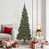 vidaXL &Aacute;rvore de Natal artificial de canto Verde 180 cm PVC e Metal
