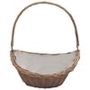 vidaXL Cesto para lenha com pega 57x46,5x52 cm salgueiro castanho