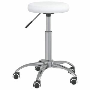 vidaXL Cadeira de jantar couro artificial branco