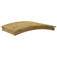 vidaXL Ponte de jardim 110x74 cm madeira de pinho maciça impregnada