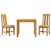vidaXL Conjunto de sala de jantar 3 unid. Bege