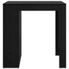 vidaXL Mesa de bar com gaveta Carvalho Preto 102 x 70 x 103,5 cm