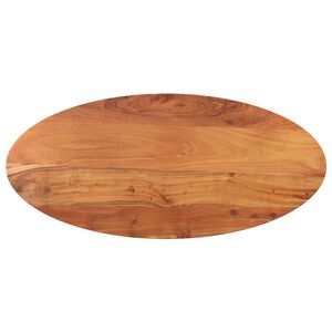 vidaXL Tampo de mesa oval 90x40x3,8 cm madeira de ac&aacute;cia maci&ccedil;a
