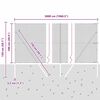 vidaXL Poste de Cerca Cinzeto 50 x 1 m (malha de 13 mm) A&ccedil;o e PVC