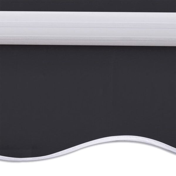 vidaXL Tecido de substitui&ccedil;&atilde;o para toldo 6x3 m antracite