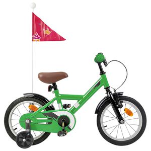 vidaXL Bicicleta Infantil 12 Polegadas para 2-4 anos Verde