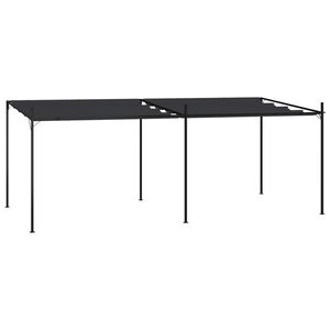 vidaXL Gazebo com toldo retr&aacute;til 600x300x233 cm antracite