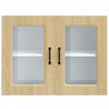 vidaXL Arm&aacute;rio de parede de cozinha porta vidro Kalmar carvalho sonoma