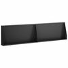 vidaXL Muro de Conten&ccedil;&atilde;o 2 unid. 80 x 12 x 50 cm A&ccedil;o Preto