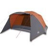 vidaXL Tenda de campismo c/ avan&ccedil;ado para 4pessoas imperme&aacute;vel laranja