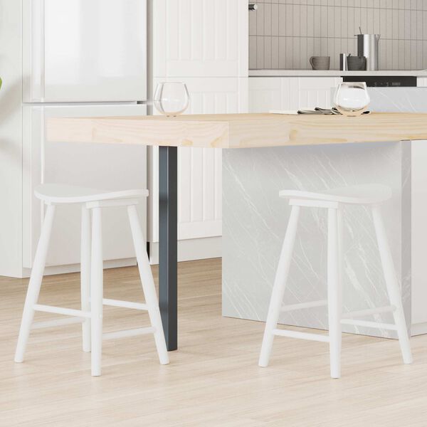 vidaXL Cadeiras de Jantar 2 pcs Branco 46 x 37 x 63 cm