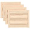 vidaXL Portas de arm&aacute;rio 4 pcs com design de persiana pinho maci&ccedil;o