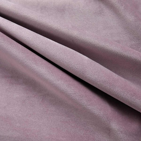 vidaXL Cortinas blackout c/ argolas 2 pcs 140x245cm veludo rosa antigo