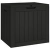 vidaXL Caixa de arruma&ccedil;&atilde;o p/ jardim 55,5x43x53 cm polipropileno preto