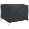 vidaXL Capa para M&oacute;veis Liso Preto 113 x 113 x 73 cm 420D