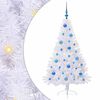 vidaXL &Aacute;rvore de Natal Artificial com 150 LEDs Branco 150 cm PVC e A&ccedil;o