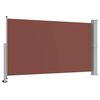 vidaXL Toldo lateral retr&aacute;til para p&aacute;tio 140x300 cm castanho