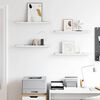 vidaXL Prateleira de Parede 4 pcs M&aacute;rmore Branco 60 x 9 x 3 cm