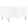 vidaXL Mesa de centro 60x50x36,5 cm derivados madeira branco brilhante