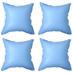 vidaXL Almofadas insufl&aacute;veis cobertura piscina acima do solo 4 pcs PVC