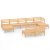vidaXL 9 pcs conjunto lounge de jardim pinho maci&ccedil;o