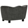 vidaXL Sof&aacute; para c&atilde;es 66x43x40 cm pel&uacute;cia cinzento-escuro