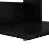 vidaXL Mesa Lateral Carvalho Preto 40 x 38 x 62,5 cm