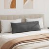vidaXL Travesseiros de Sof&aacute; 2 pcs Cinza Escuro 120 x 40 cm
